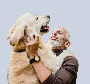 Perro con ansiedad por separación